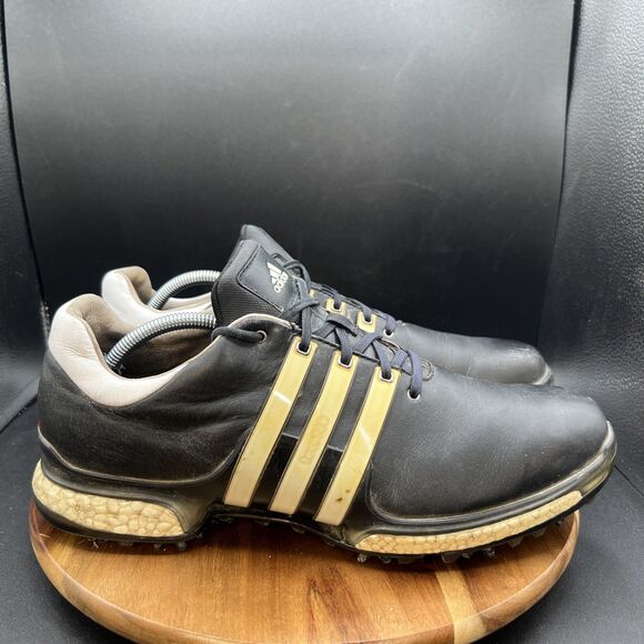Adidas Men\'s Size 13 Tour 360 Boost Golf Shoes Black Leather  Sneakers Q44945 main image 7